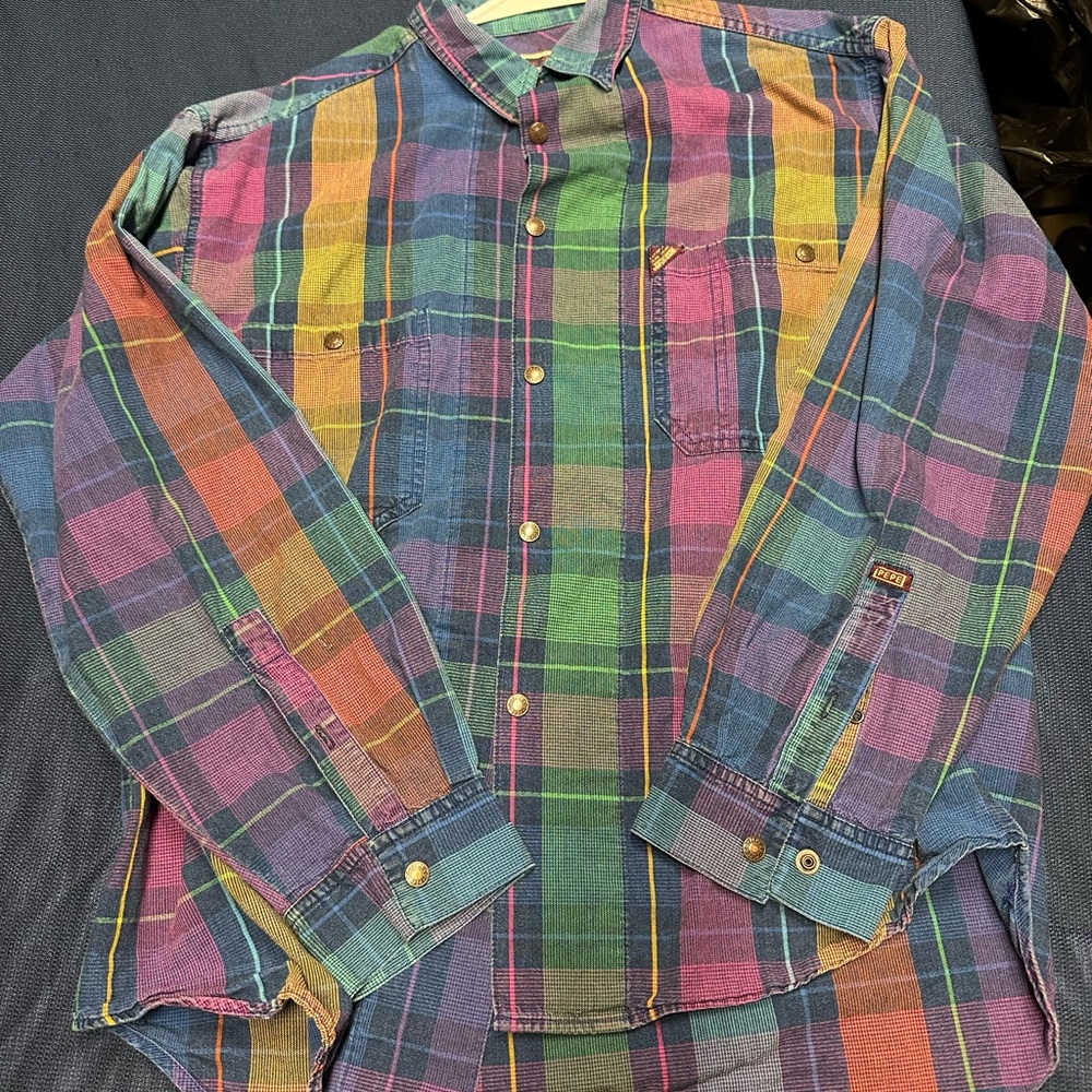 Multicolor Plaid Men's Shirt